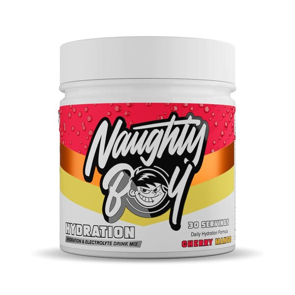 Naughty Boy hidratacijos gėrimas su vyšnių ir mangų skoniu – 255 g