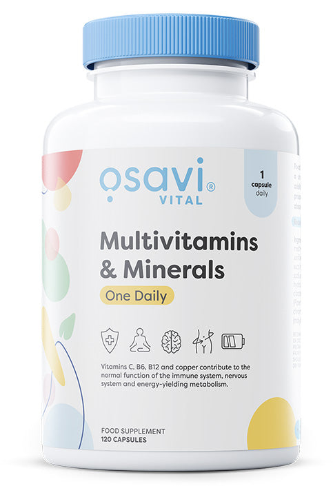 Produkto nuotrauka: Osavi Multivitamins & Minerals One Daily - 120 kapsulių