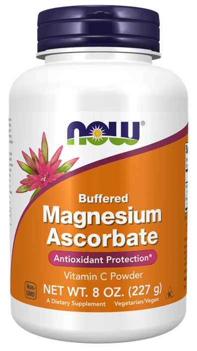 Produkto nuotrauka: NOW Foods Magnesium Ascorbate, Buffered Powder - 227 g