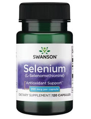 Swanson selenas, 200 mcg – 120 kapsulių