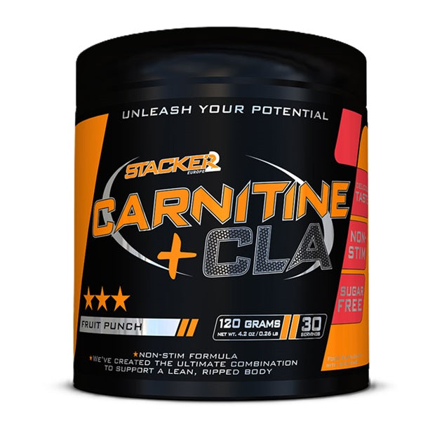 Stacker2 Europe karnitinas + CLA, vaisių punšas - 120 g