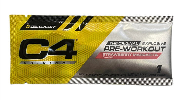 Cellucor C4 Original, braškių margarita – 6,7 g (1 porcija)