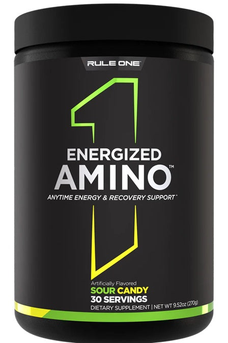 Rule One energizuoti aminorūgštys, rūgštūs saldainiai – 270 g