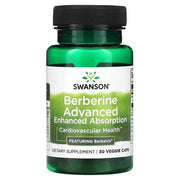 Swanson Berberine Advanced pagerintos absorbcijos kapsulės – 30 kapsulių