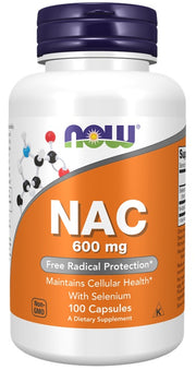 NOW Foods NAC su selenu, 600 mg - 100 kapsulių