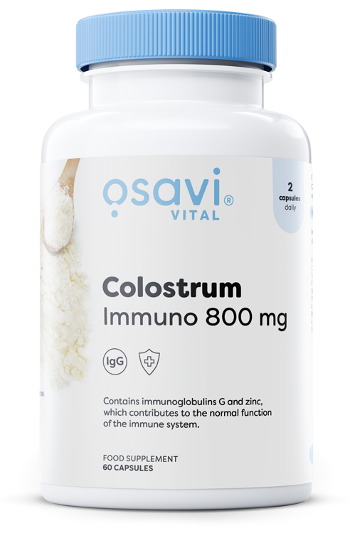Produkto nuotrauka: Osavi Colostrum Immuno, 800mg - 60 kapsulių