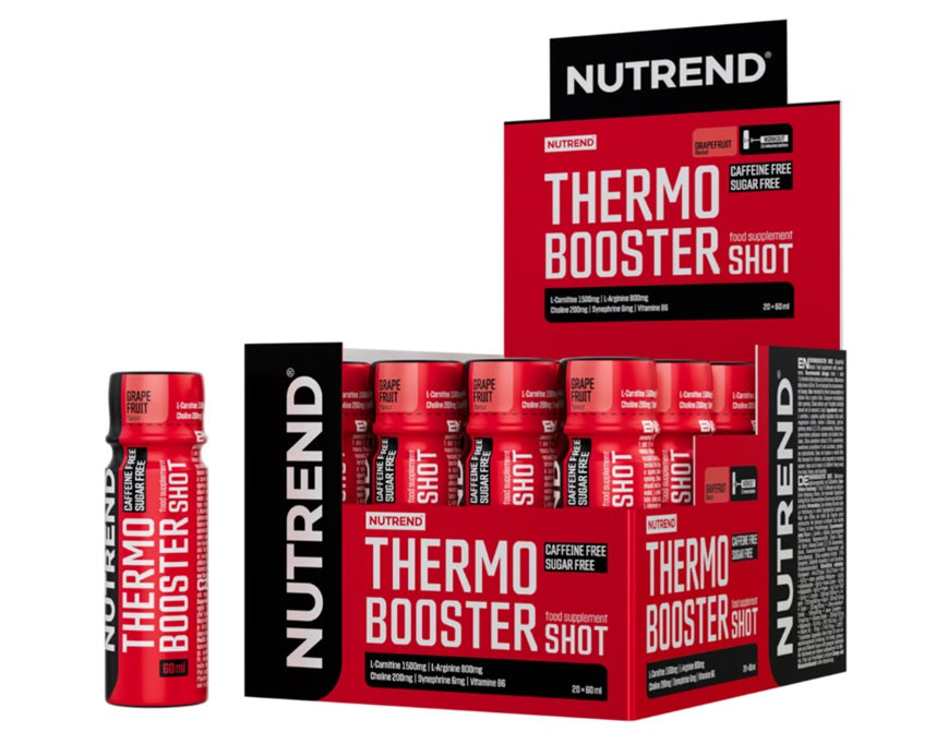 Nutrend Thermobooster Shot, greipfrutų skonio – 20 x 60 ml.