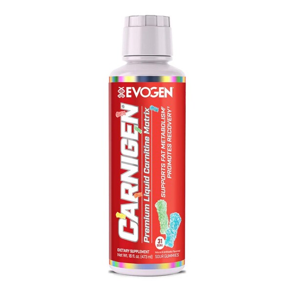 Evogen Carnigen skysti, rūgštūs guminukai - 473 ml.
