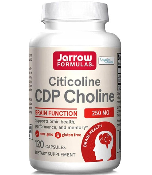 Jarrow Formulas Citicoline CDP Cholinas, 250 mg - 120 kapsulių
