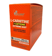 Olimp Nutrition L - karnitinas + kofeinas Extreme Shot, apelsinų skonio - 10 x 25 ml.