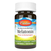 Carlson Labs melatoninas, natūralus braškių ir citrinų skonio – 100 tablečių