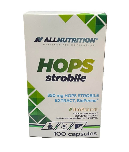 Allnutrition Hops Strobile, 350 mg – 100 kapsulių