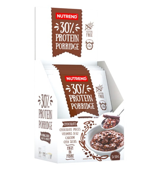 Nutrend 30 % baltymų košė, šokolado skonio - 5 x 50 g