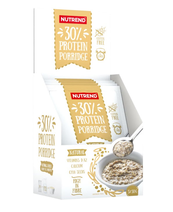 Nutrend 30 % baltymų košė, natūrali - 5 x 50 g