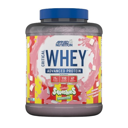 Applied Nutrition Critical Whey, Swizzels būgnelių skonio traškučiai – 2000 g