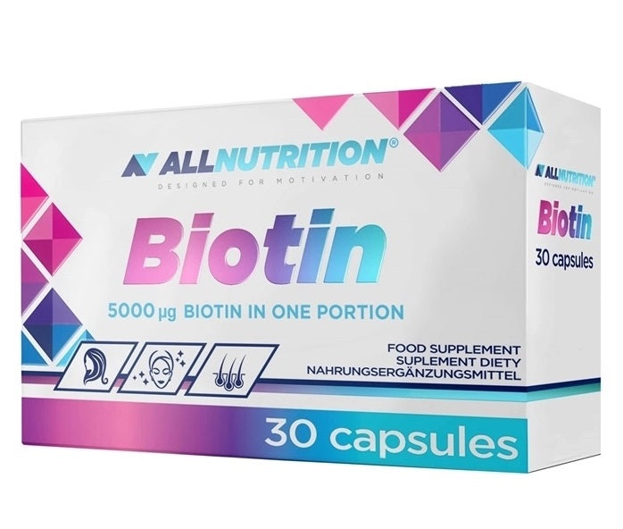 Allnutrition biotinas, 5000 mcg – 30 kapsulių