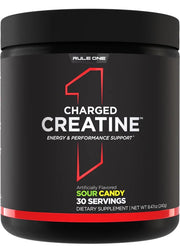 Rule One Charged Creatine, rūgštūs saldainiai – 240 g