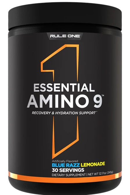 Rule One Essential Amino 9, Blue Razz limonadas – 345 g