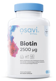 Produkto nuotrauka: Osavi Biotin, 2500mcg - 180 vegan caps