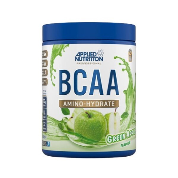 Applied Nutrition BCAA aminohidratas, žaliųjų obuolių skonio – 450 g