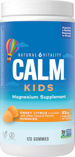 Natural Vitality Calm Kids guminukai, saldūs citrusiniai vaisiai – 120 guminukų
