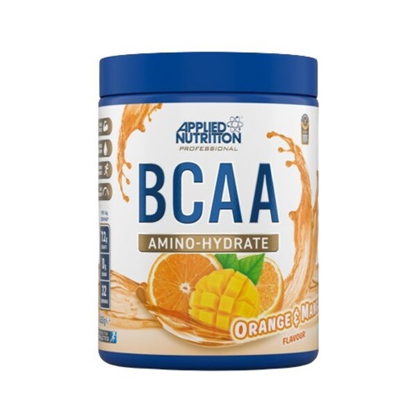 Applied Nutrition BCAA aminohidratas, apelsinų ir mangų skonio – 450 g