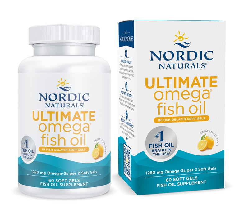 Nordic Naturals žuvies želatinoje esantis omega - 3, 1280 mg citrinų skonio – 60 kapsulių