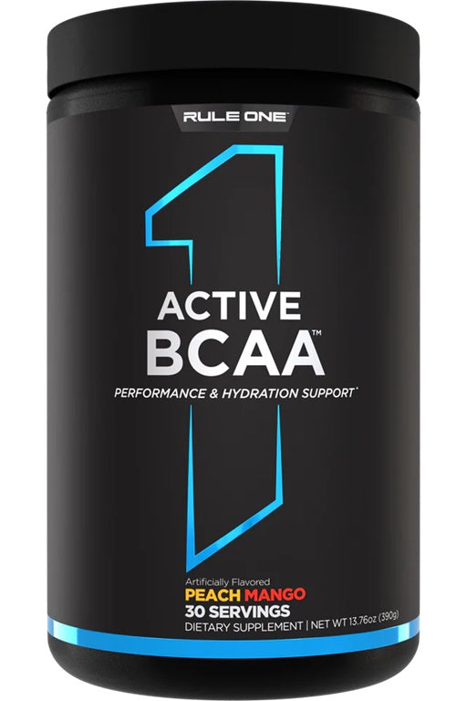Rule One Active BCAA, persikų ir mangų skonio – 390 g