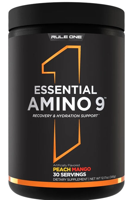 Rule One Essential Amino 9, persikų ir mangų – 345 g