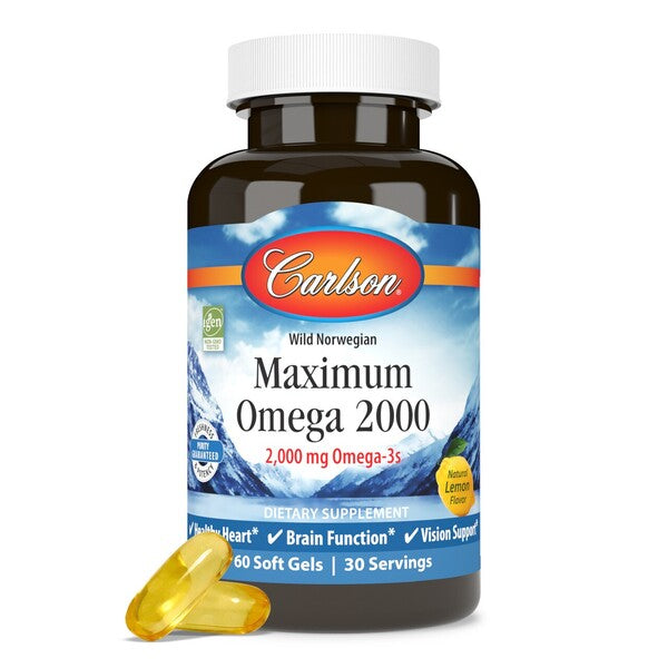 Carlson Labs Maximum Omega 2000 - 60 gelių