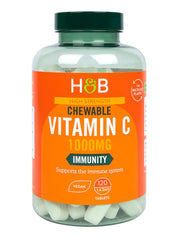 Holland & Barrett didelio stiprumo kramtomosios tabletės su vitaminu C, 1000 mg – 120 tablečių
