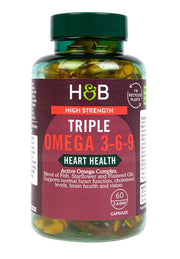 Holland & Barrett didelio stiprumo trigubos omega 3 - 6 - 9 – 60 kapsulių