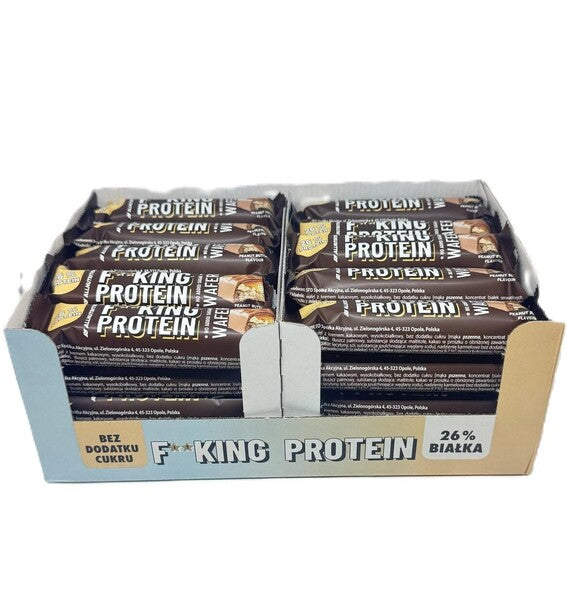 Allnutrition Fitking baltymų vafliai su žemės riešutų sviestu – 40 x 39 g
