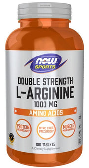 Produkto nuotrauka: NOW Foods L-Arginine, 1000mg - 180 tablečių