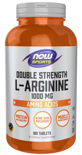 NOW Foods L - argininas, 1000 mg – 180 tablečių