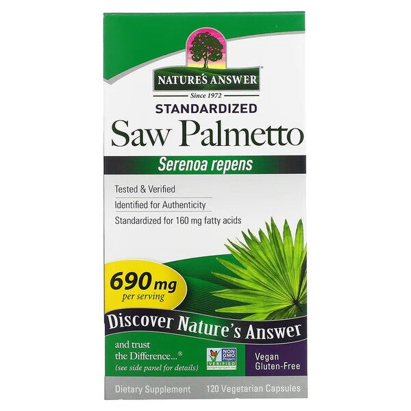 Nature's Answer sabalpalmių ekstraktas, 690 mg – 120 kapsulių