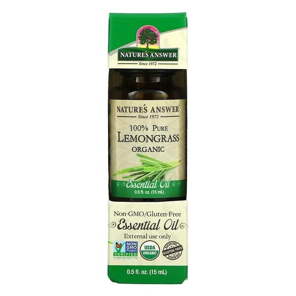 Nature's Answer 100 % grynas citrinžolės eterinis aliejus – 15 ml.