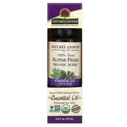 Nature's Answer 100 % grynas Alpių gaivos eterinių aliejų mišinys – 15 ml.