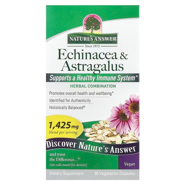 Nature's Answer ežiuolės ir astragalų ekstraktas, 1425 mg – 90 kapsulių