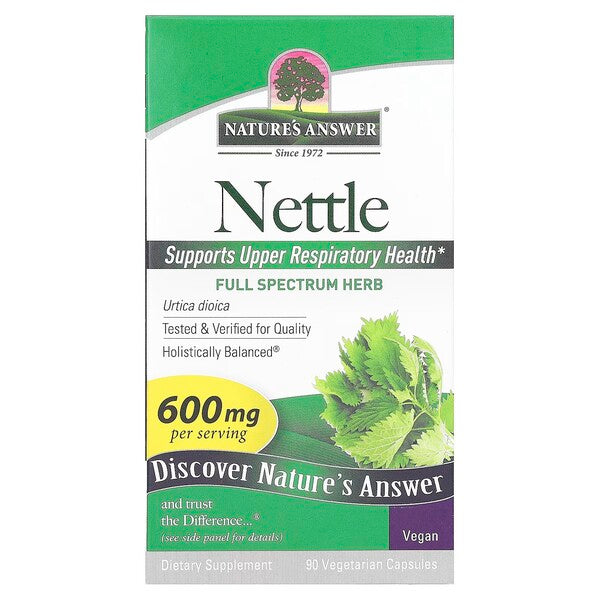 Nature's Answer dilgėlinė, 600 mg – 90 kapsulių