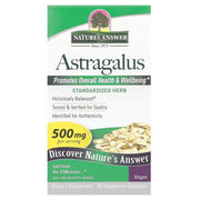 Nature's Answer astragalų šaknis, 500 mg – 60 kapsulių