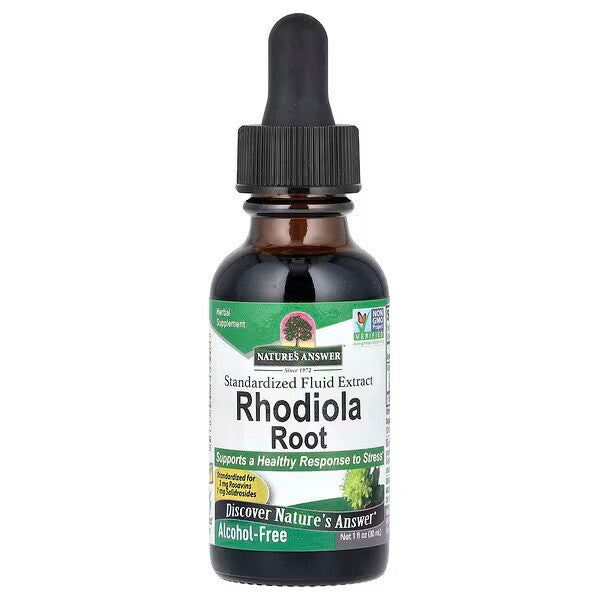 Nature's Answer rodiolės šaknis, 1000 mg - 30 ml.