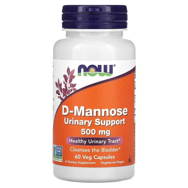 Produkto nuotrauka: NOW Foods D-Mannose, 500mg - 60 kapsulių