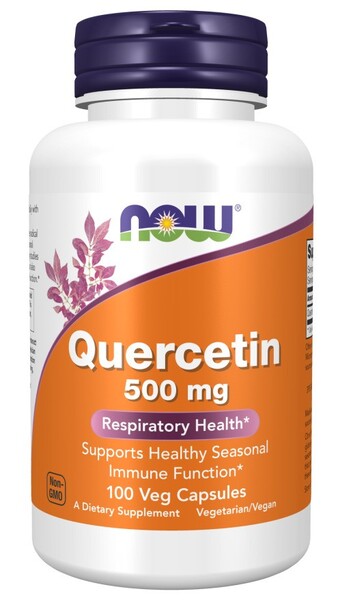 Produkto nuotrauka: NOW Foods Quercetin, 500mg - 100 kapsulių