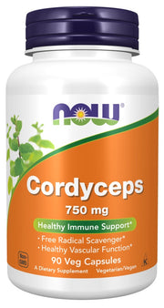 Produkto nuotrauka: NOW Foods Cordyceps, 750mg - 90 kapsulių