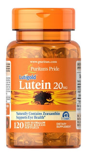 Puritan's Pride liuteinas, 20 mg – 120 kapsulių
