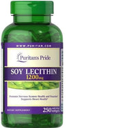 Puritan's Pride sojų lecitinas, 1200 mg – 250 kapsulių