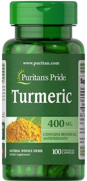 Puritan's Pride ciberžolė, 400 mg – 100 kapsulių