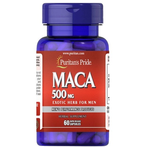 Puritan's Pride Maca, 500 mg – 60 kapsulių