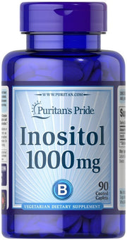 Puritan's Pride inozitolis, 1000 mg – 90 kapsulių